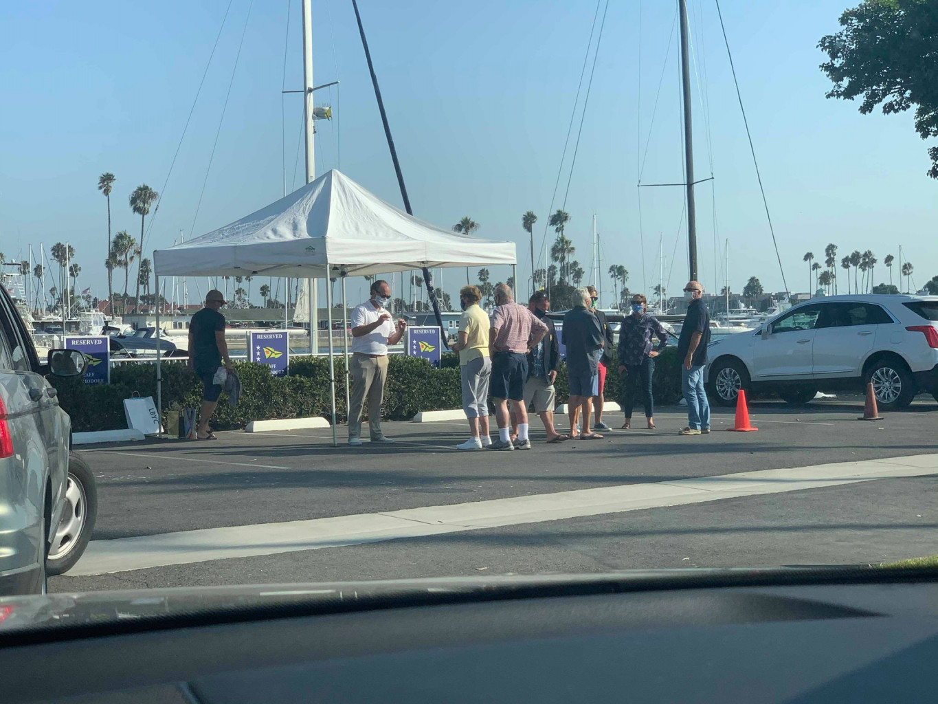 Long Beach Yacht Club send off