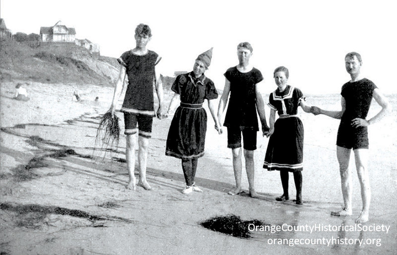 Beachgoers at Laguna in the 1800s